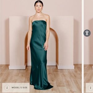 Classic emerald leo dress from Revelry! Size 2 petite